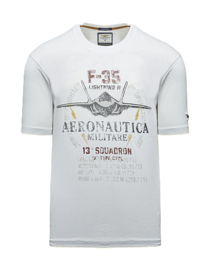 Aeronautica Militare t-Shirt TS2536 con Stampa F-35 261TS2536UJ00641