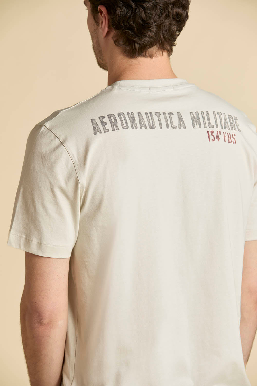 Aeronautica Militare t-Shirt TS2537 con Stampa Tornado da Uomo 261TS2537UJ00727