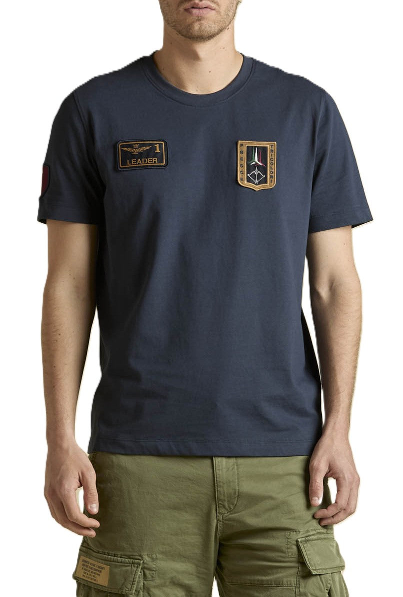 Aeronautica Militare t-Shirt TS2544 con Patch Frecce Tricolori 261TS2544UJ00592