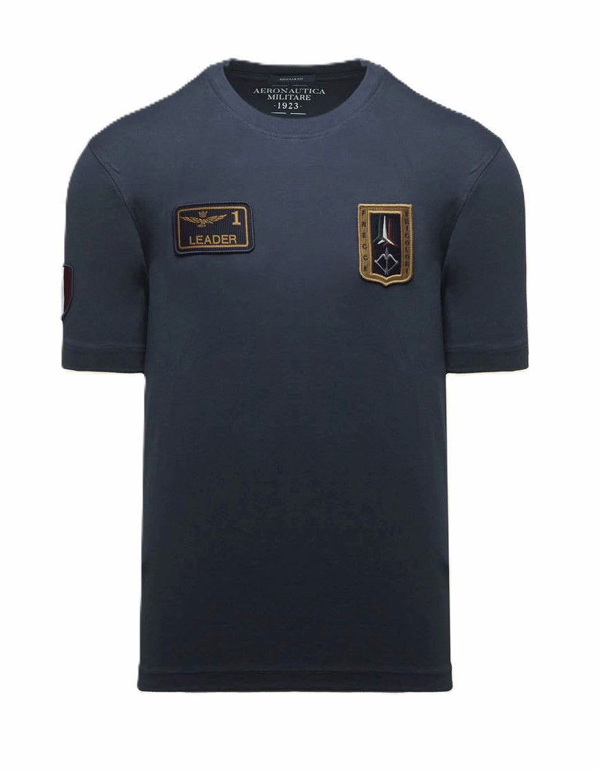 Aeronautica Militare t-Shirt TS2544 con Patch Frecce Tricolori 261TS2544UJ00592