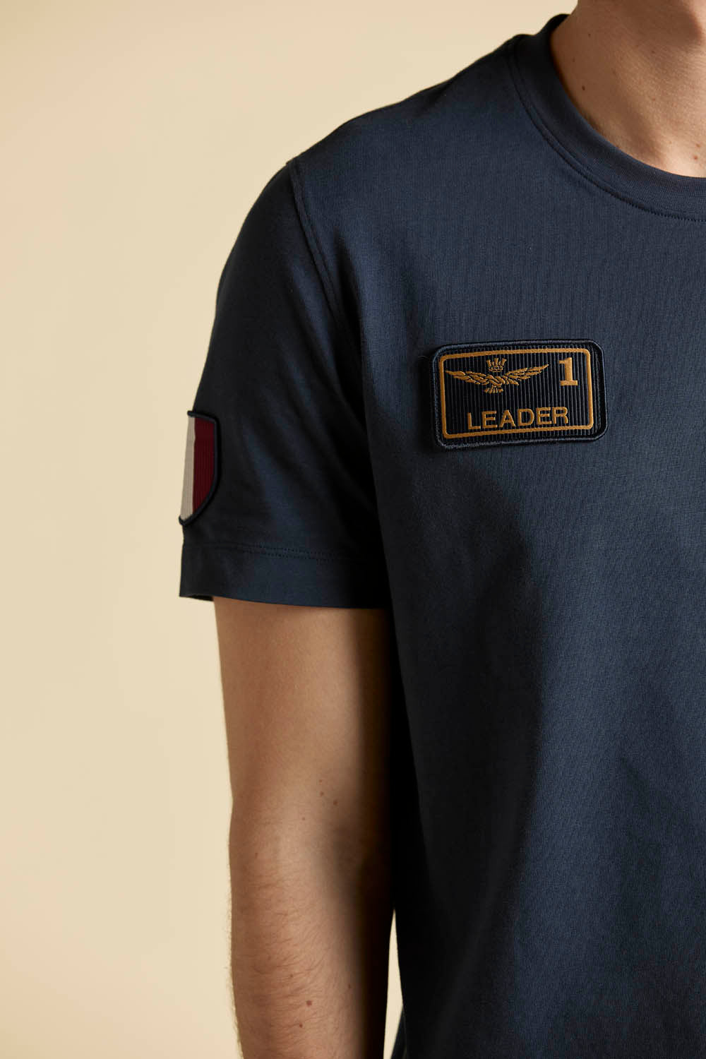 Aeronautica Militare t-Shirt TS2544 con Patch Frecce Tricolori 261TS2544UJ00592