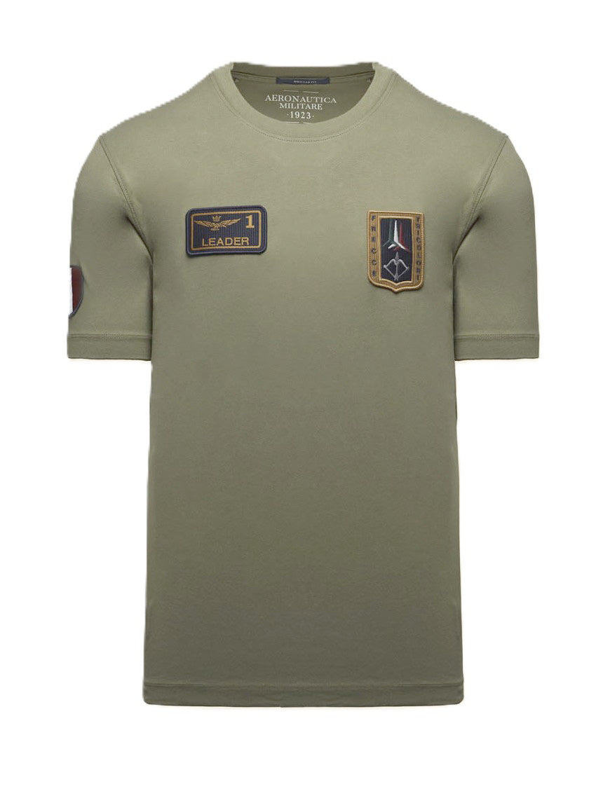 Aeronautica Militare t-Shirt TS2544 con Patch Frecce Tricolori 261TS2544UJ00592