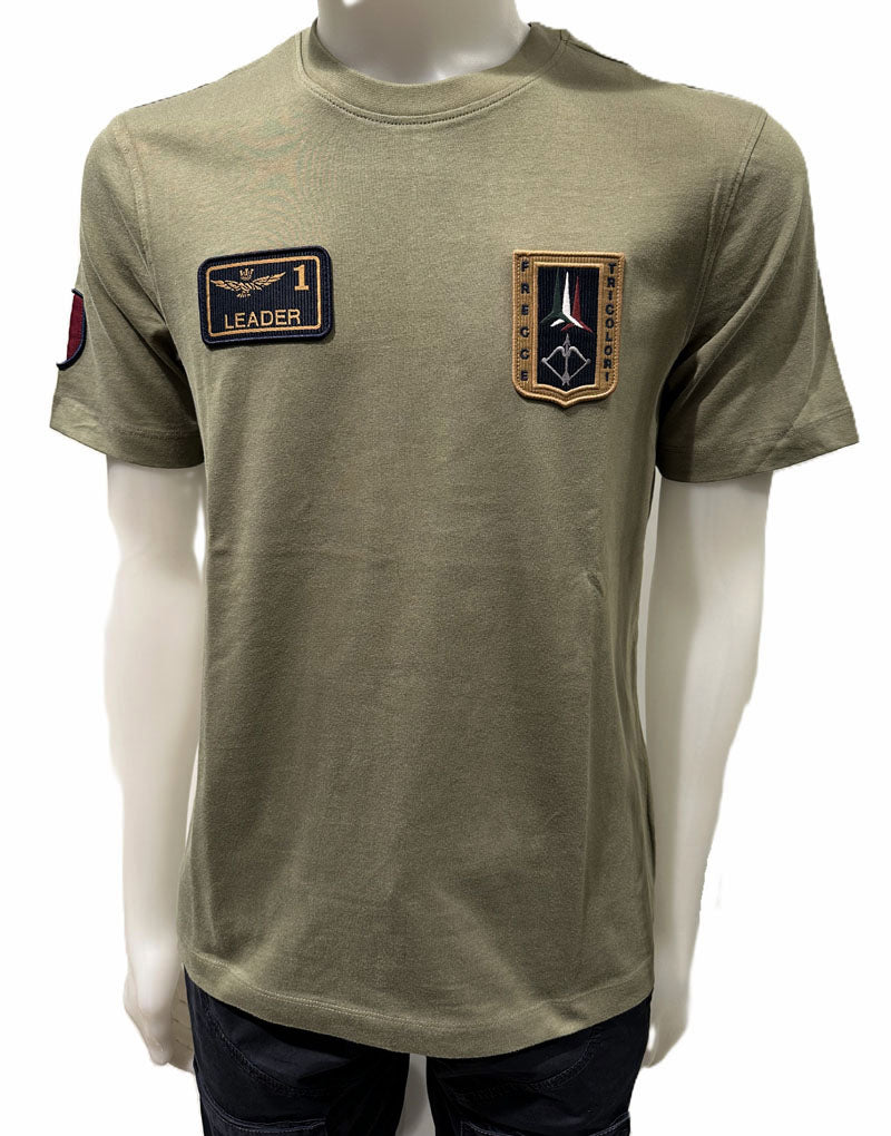 Aeronautica Militare t-Shirt TS2544 con Patch Frecce Tricolori 261TS2544UJ00592