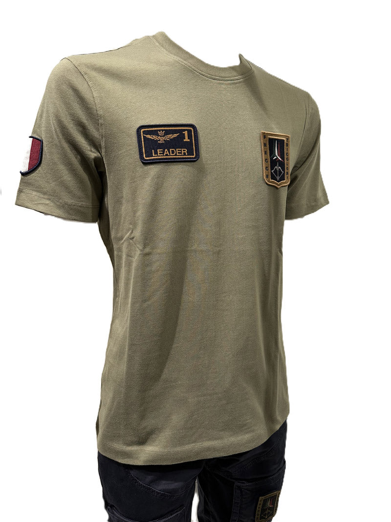 Aeronautica Militare t-Shirt TS2544 con Patch Frecce Tricolori 261TS2544UJ00592
